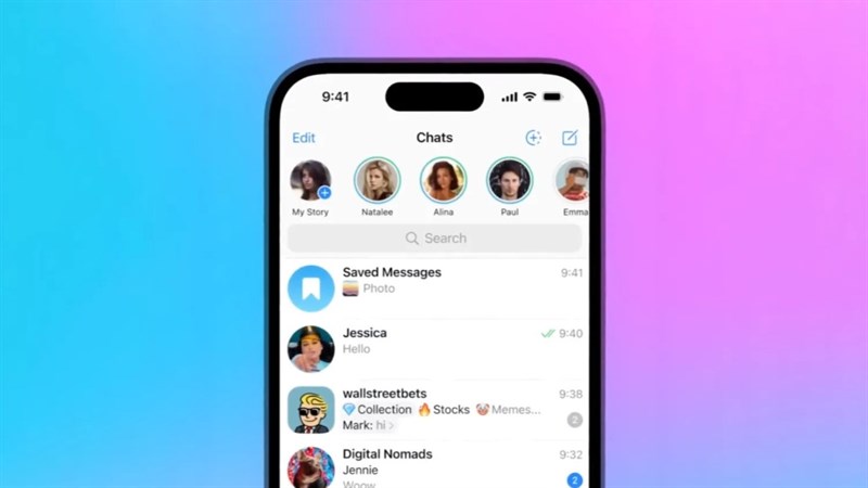 Telegram đã có Stories như các ứng dụng mạng xã hội khác Telegram đã có Stories như các ứng dụng mạng xã hội khác