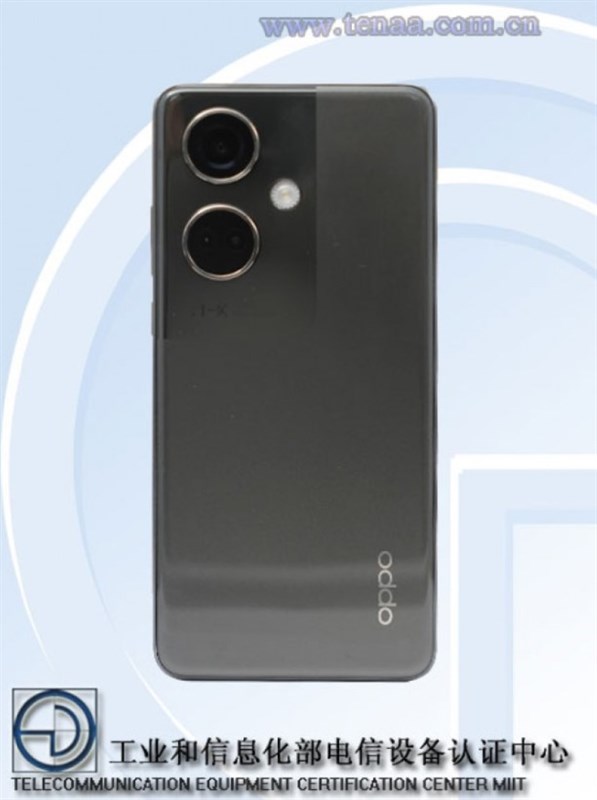 Thiết kế mặt sau của OPPO K11 trên trang chứng nhận TENAA Thiết kế mặt sau của OPPO K11 trên trang chứng nhận TENAA