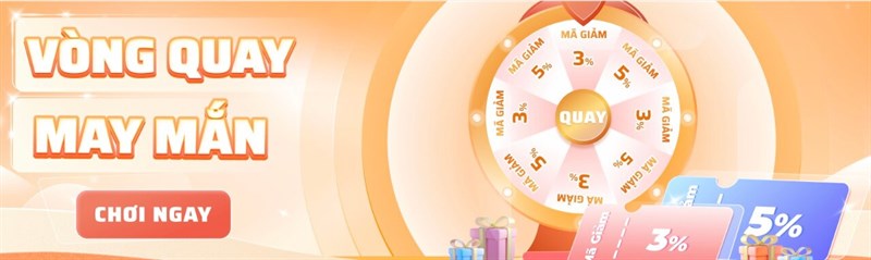 Quay số may mắn nhận mã giảm giá đến 500K, ai cũng có thể nhận quà! Quay số may mắn nhận mã giảm giá đến 500K, ai cũng có thể nhận quà!