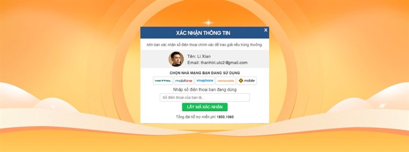 Quay số may mắn nhận mã giảm giá đến 500K, ai cũng có thể nhận quà! Quay số may mắn nhận mã giảm giá đến 500K, ai cũng có thể nhận quà!