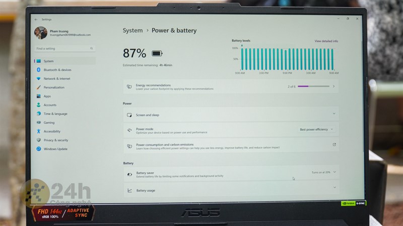 Kết quả mà BatteryMon ghi nhận được gần khớp với thực tế mình dùng Kết quả mà BatteryMon ghi nhận được gần khớp với thực tế mình dùng