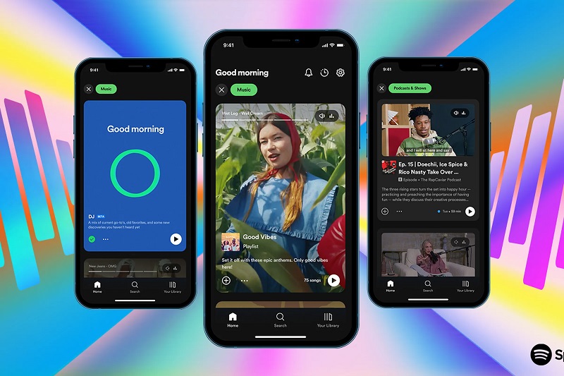 Giao diện mới của Spotify Giao diện mới của Spotify