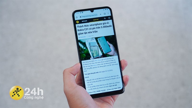 Nokia C31 - Smartphone giá siêu rẻ nhưng 'không phải dạng vừa'