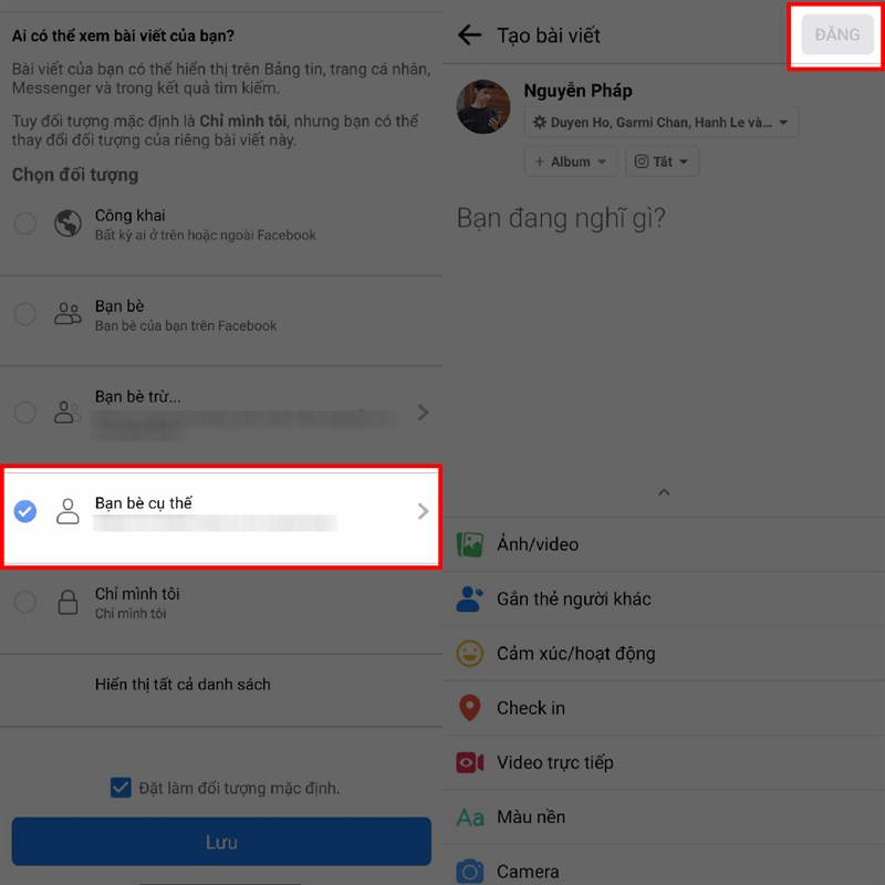 Cách đăng bài chế độ bạn bè cụ trên Facebook Cách đăng bài chế độ bạn bè cụ trên Facebook