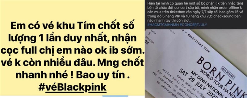 Cảnh giác khi mua vé concert BlackPink trên mạng xã hội