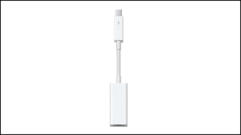 Cáp chuyển đổi Thunderbolt sang Gigabit Ethernet Apple MD463 Cáp chuyển đổi Thunderbolt sang Gigabit Ethernet Apple MD463