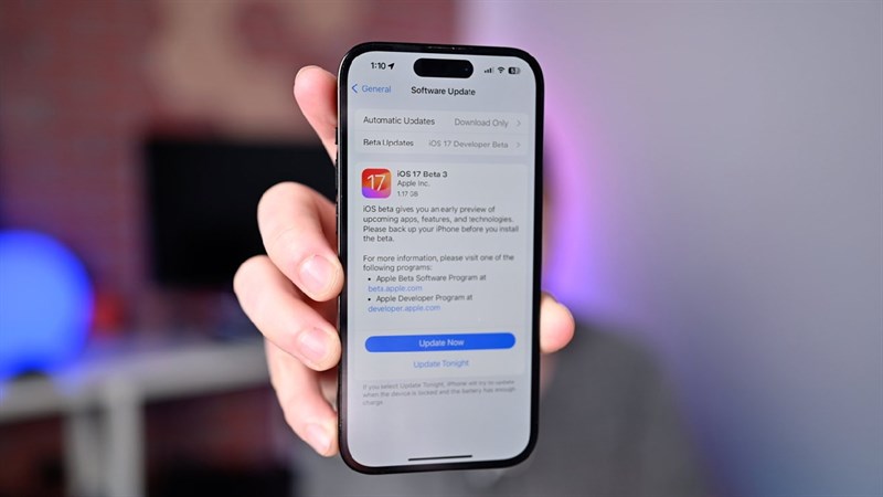 Cách cập nhật iOS 17 beta 3