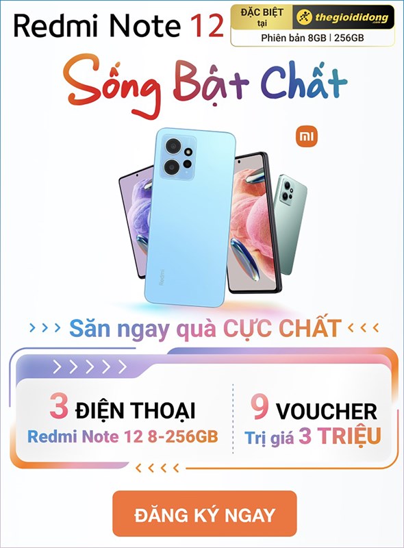 HOT: Cơ hội trúng ngay 3 điện thoại Redmi Note 12 256GB, chỉ cần để lại thông tin HOT: Cơ hội trúng ngay 3 điện thoại Redmi Note 12 256GB, chỉ cần để lại thông tin
