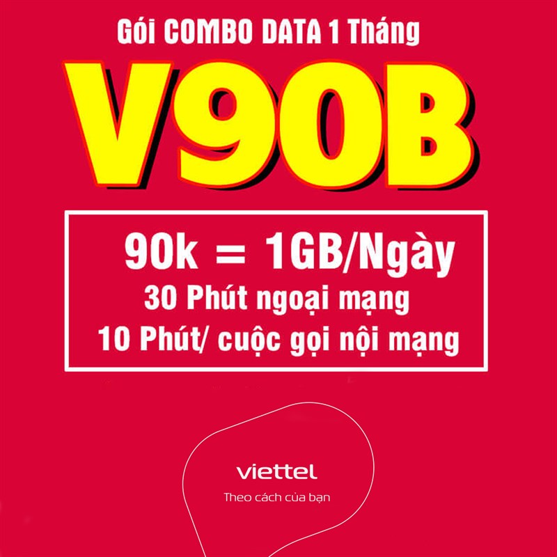 Hướng dẫn đăng ký gói V90B Viettel