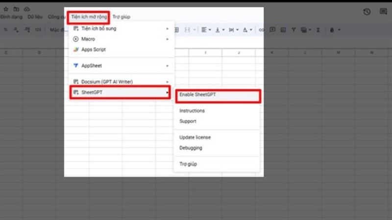 Cách kết nối ChatGPT với Google Sheets