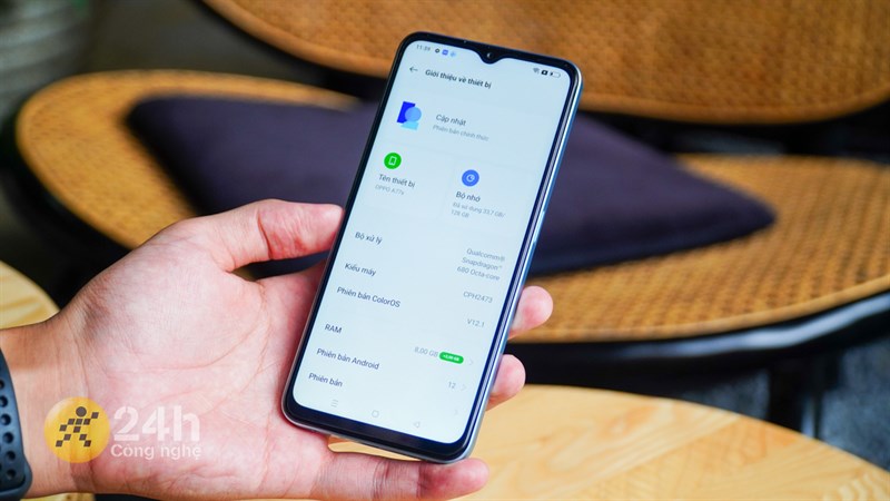 Bộ nhớ mặc định trên OPPO A78 sẽ cao hơn OPPO A77s