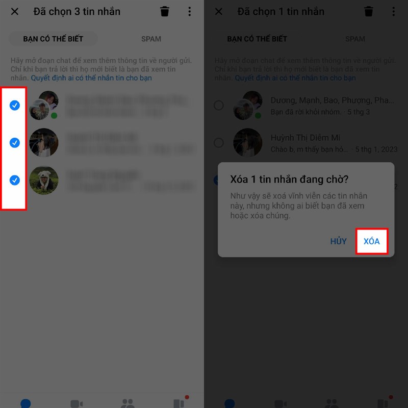 Cách xóa tin nhắn chờ trên Messenger Cách xóa tin nhắn chờ trên Messenger