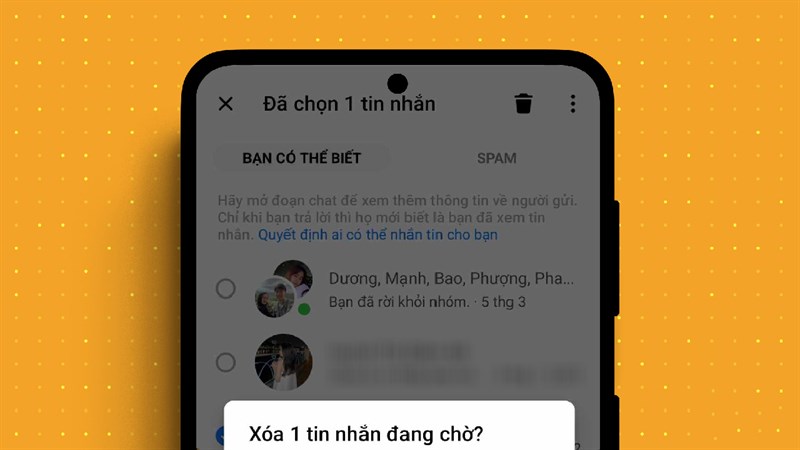 Cách xóa tin nhắn chờ trên Messenger Cách xóa tin nhắn chờ trên Messenger