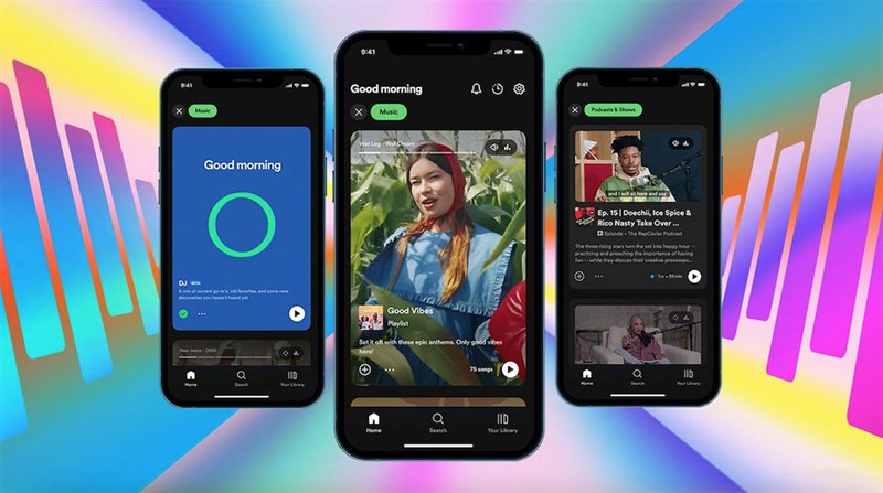 Giao diện Spotify hiện tại Giao diện Spotify hiện tại