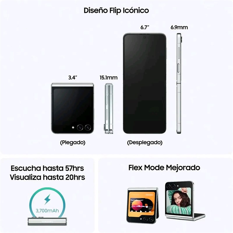 Các thông số như kích thước, thời lượng pin của Z Flip5 bị rò rỉ Các thông số như kích thước, thời lượng pin của Z Flip5 bị rò rỉ