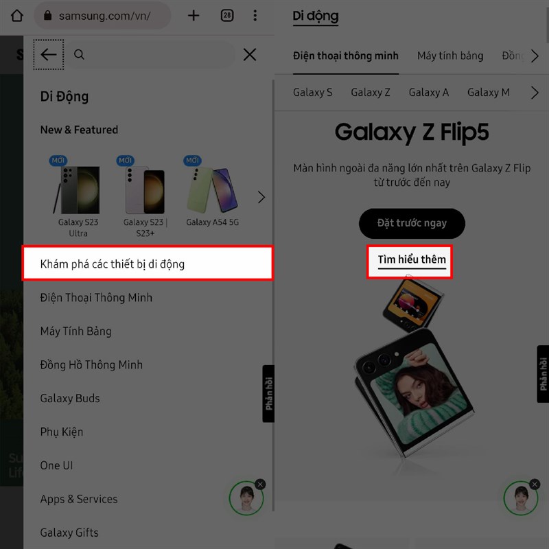 Hướng dẫn cách xem Galaxy Z 2023 AR Hướng dẫn cách xem Galaxy Z 2023 AR