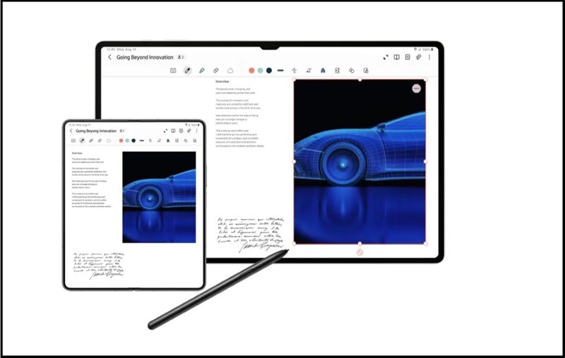 Bút S Pen đi kèm cũng được hỗ trợ khả năng kháng nước và kháng bụi IP68. Bút S Pen đi kèm cũng được hỗ trợ khả năng kháng nước và kháng bụi IP68.