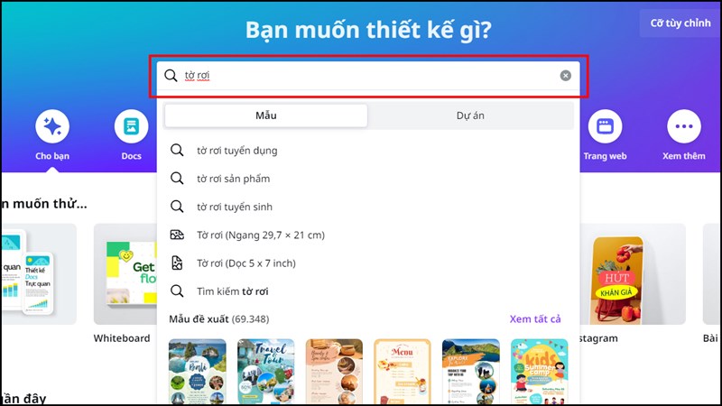 Cách tạo tờ rơi quảng cáo bằng Canva