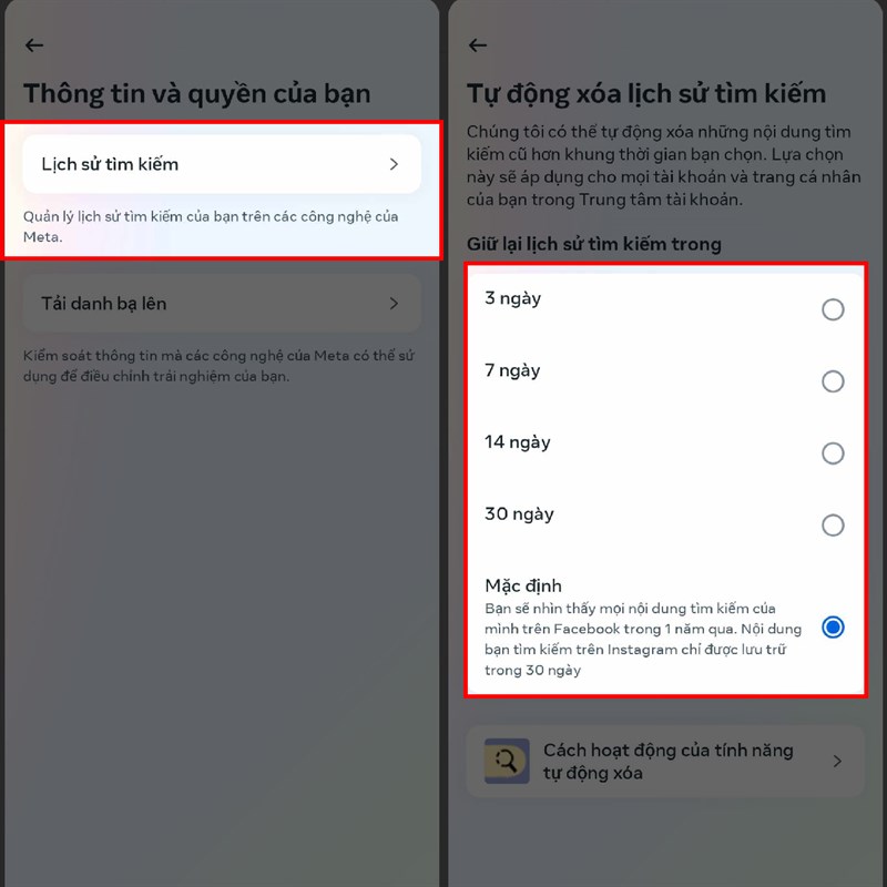 Cách xóa lịch sử tìm kiếm tự động trên Facebook Cách xóa lịch sử tìm kiếm tự động trên Facebook