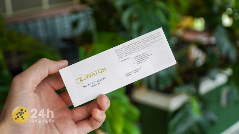 Sách hướng dẫn sử dụng Zwatch Z6 được in hoàn toàn bằng tiếng việt Sách hướng dẫn sử dụng Zwatch Z6 được in hoàn toàn bằng tiếng việt