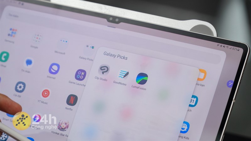 Galaxy Tab S9 Ultra hỗ trợ đa dạng ứng dụng học tập, làm việc và sáng tạo nội dung. Galaxy Tab S9 Ultra hỗ trợ đa dạng ứng dụng học tập, làm việc và sáng tạo nội dung.