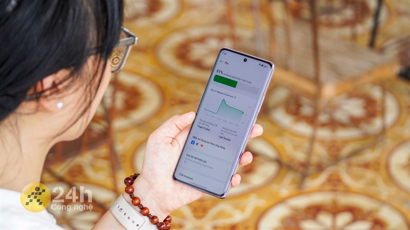 OPPO Reno10 Pro có khả năng tiết kiệm điện năng tiêu thụ tốt