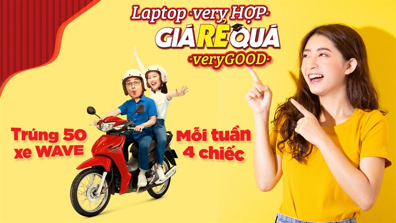 Mua laptop trúng xe máy, tưởng đùa mà thật, tổng đến 50 chiếc đang chờ bạn!