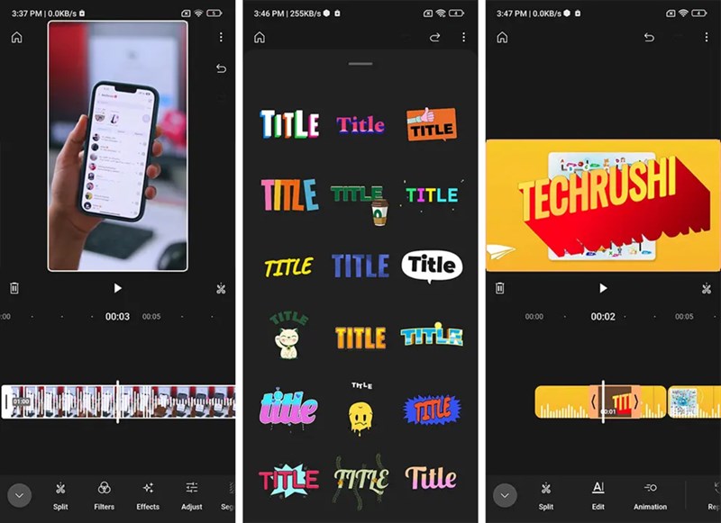 Giao diện của ứng dụng YouTube Create Giao diện của ứng dụng YouTube Create