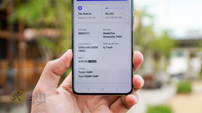 realme 11 Pro 5G được trang bị vi xử lý Dimensity 7050 với hiệu năng vượt trội