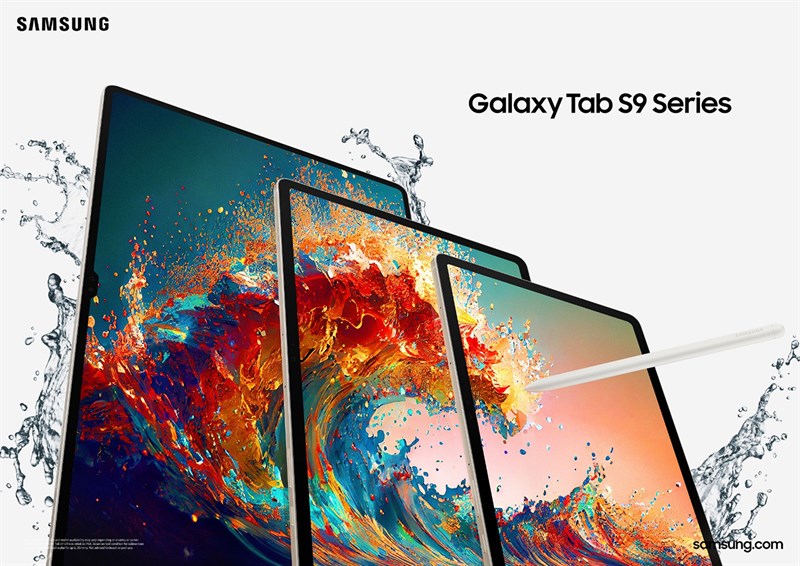 Galaxy Tab S9 Ultra nói riêng và Galaxy Tab S9 Series nói chung đều đạt chuẩn kháng nước IP68