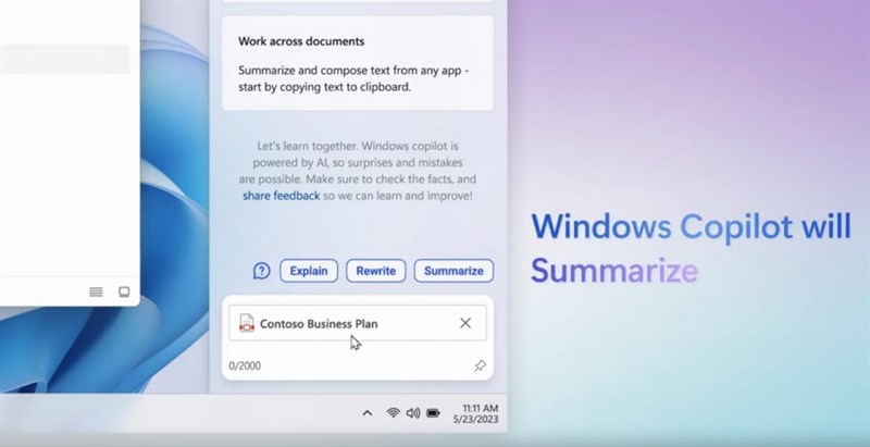 Windows 11 mang đến tính năng Copilot mới, hỗ trợ người dùng trên nhiều phương diện