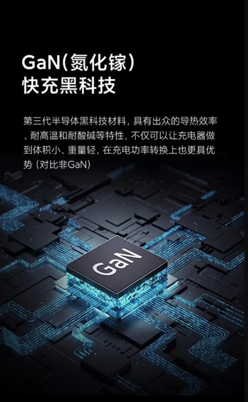 Chất liệu GaN thế hệ thứ ba cũng giúp cho Xiaomi 90W GaN có kích thước nhỏ gọn Chất liệu GaN thế hệ thứ ba cũng giúp cho Xiaomi 90W GaN có kích thước nhỏ gọn