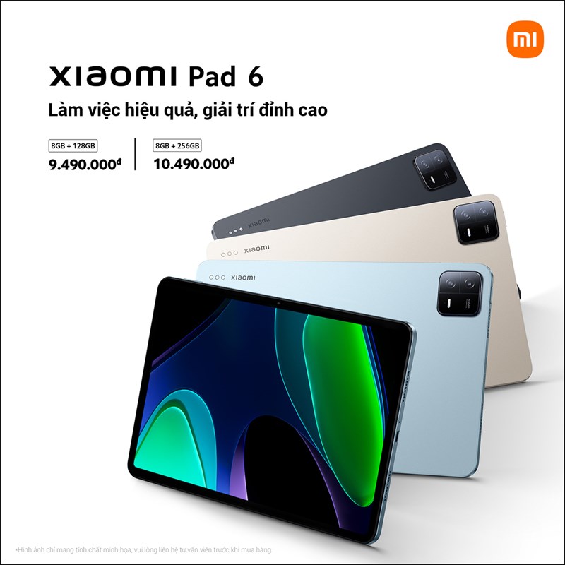 Xiaomi Pad 6 có giá chỉ từ 9.490 triệu đồng