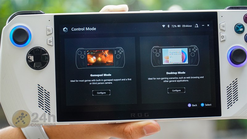 ASUS ROG Ally có 2 chế độ để bạn tùy chỉnh các nút bấm