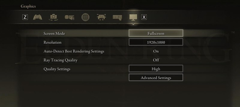 Thiết lập đồ họa Elden Ring mà mình đã áp dụng trên ASUS ROG Ally