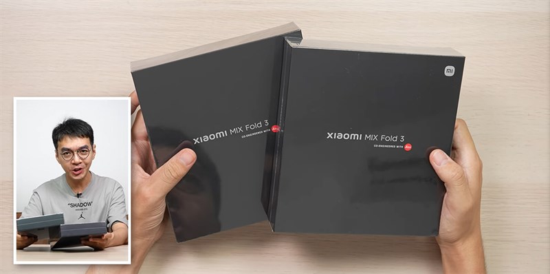 Hộp đựng Xiaomi MIX Fold 3 được thiết kế theo kiểu dáng quen thuộc