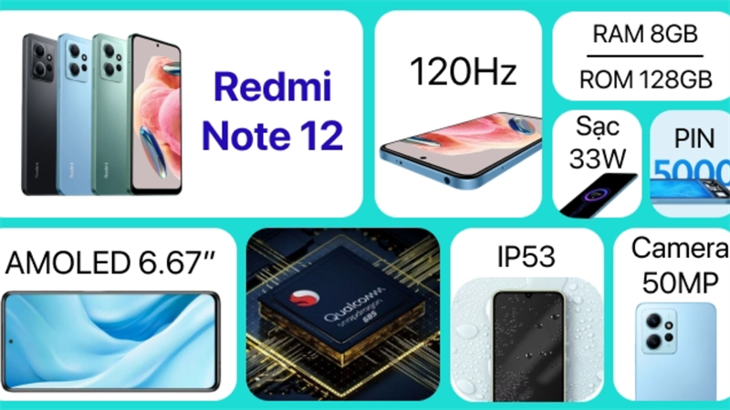 thông số của redmi note 12 thông số của redmi note 12