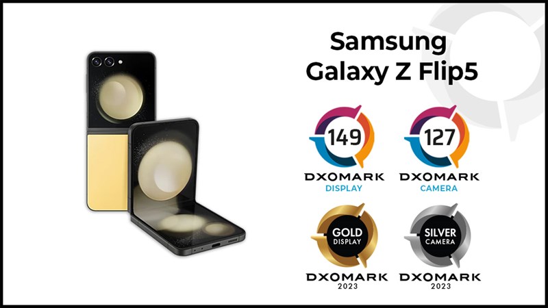 Điểm số DXOMARK của khả năng hiển thị trên Galaxy Z Flip5 đạt 149 điểm Điểm số DXOMARK của khả năng hiển thị trên Galaxy Z Flip5 đạt 149 điểm