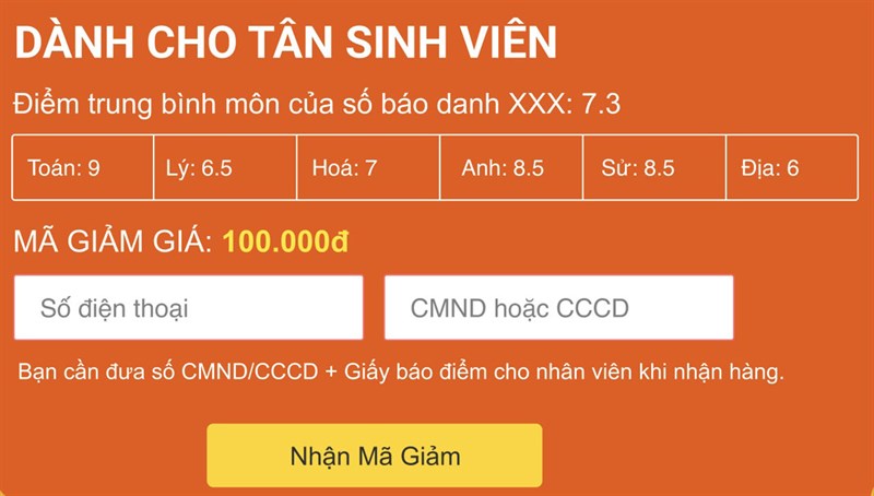 Giảm thêm đến 300K cho tân sinh viên khi mua smartphone tại TGDĐ Giảm thêm đến 300K cho tân sinh viên khi mua smartphone tại TGDĐ