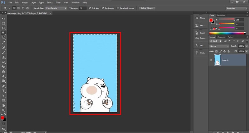 Cách đổ màu, tô màu nền trong Photoshop Cách đổ màu, tô màu nền trong Photoshop