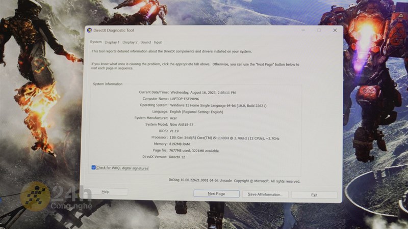 Acer Nitro 5 AN515 57 sở hữu thông số cấu hình khá ấn tượng. Acer Nitro 5 AN515 57 sở hữu thông số cấu hình khá ấn tượng.