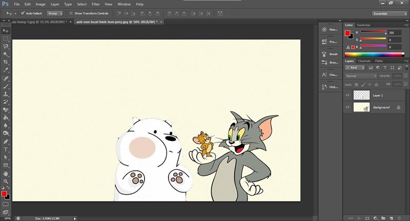 Hướng dẫn cắt, ghép trong Photoshop Hướng dẫn cắt, ghép trong Photoshop