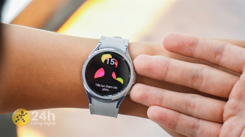 Tính năng Phân tích thành phần cơ thể (BIA) trên Galaxy Watch6 Classic.