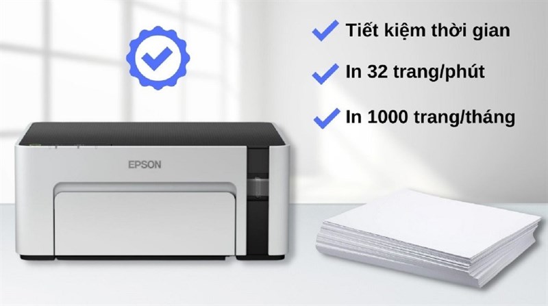 Epson M1100 (C11CG95501): Máy in dưới 3 triệu, nên sắm cho văn phòng! Epson M1100 (C11CG95501): Máy in dưới 3 triệu, nên sắm cho văn phòng!
