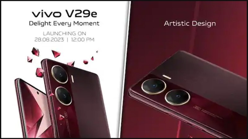 Các ảnh teaser của Vivo V29e 