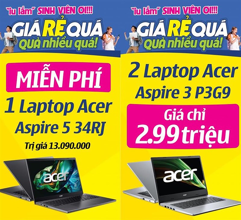 Ngày hội sắm Laptop GIÁ RẺ QUÁ quay trở lại, thêm hàng ngàn sản phẩm giá cực 'iu' Ngày hội sắm Laptop GIÁ RẺ QUÁ quay trở lại, thêm hàng ngàn sản phẩm giá cực 'iu'