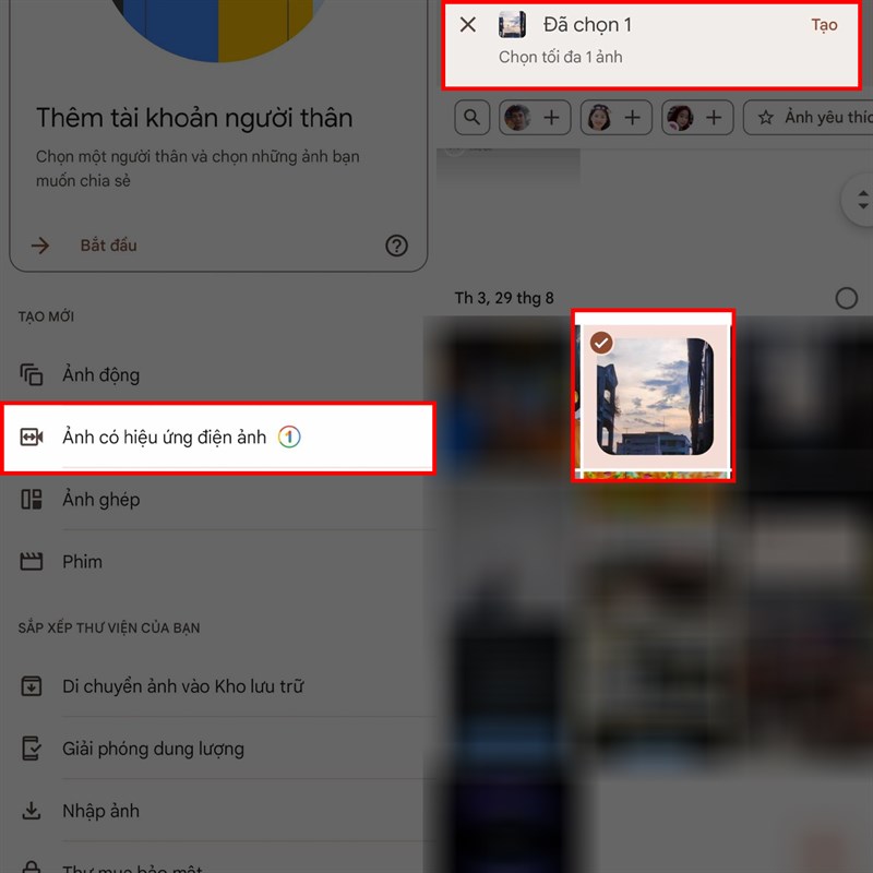 Cách tạo hiệu ứng ảnh 3D với Google Photos