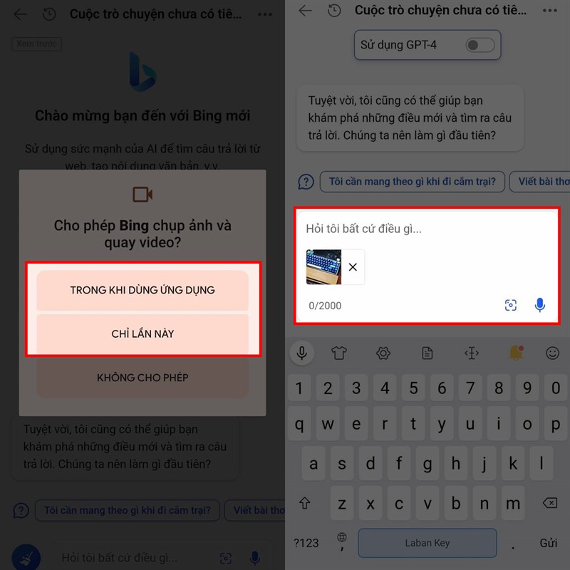 Cách chat bằng ảnh trên Bing AI bằng điện thoại Cách chat bằng ảnh trên Bing AI bằng điện thoại