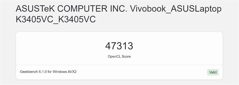 Điểm GeekBench 5 của ASUS Vivobook 14X OLED KM006W. Điểm GeekBench 5 của ASUS Vivobook 14X OLED KM006W.