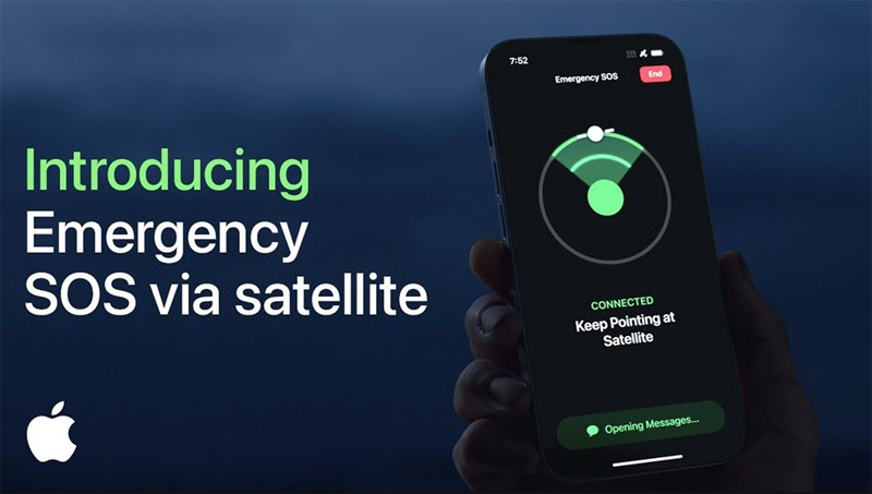 Tính năng SOS thông qua vệ tinh trên iPhone được ra mắt hồi năm ngoái